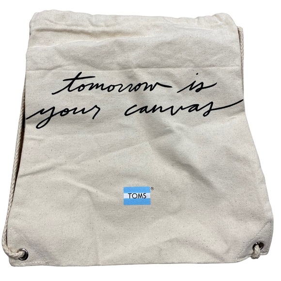 TOMS canvas backpack bag - Picture 1 of 4